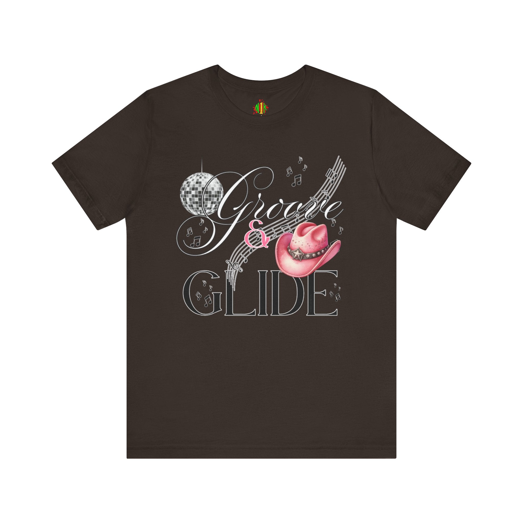 Groovy Glide Unisex Jersey Tee - Fun Retro Music Vibes